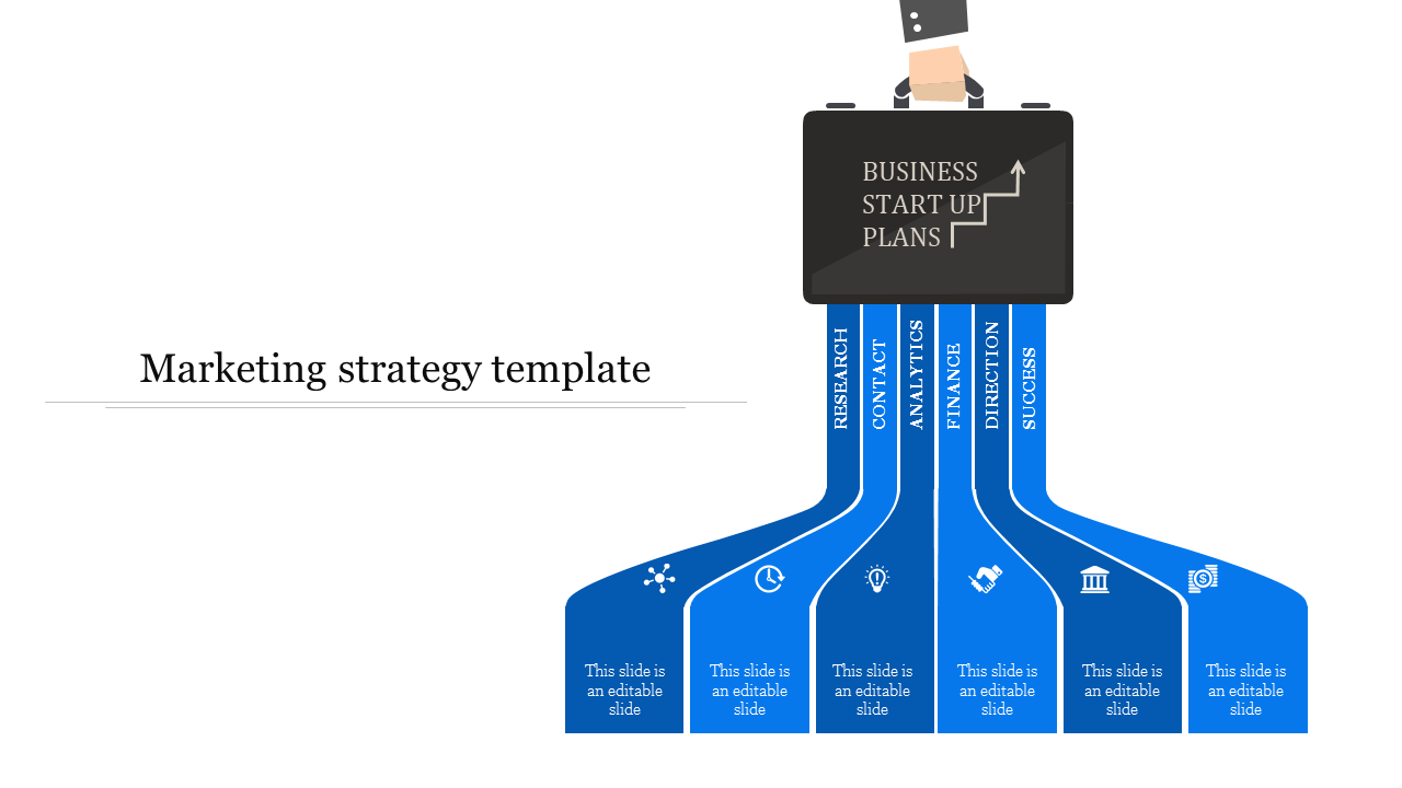 Free - Visionary Marketing Strategy Template For Presentation